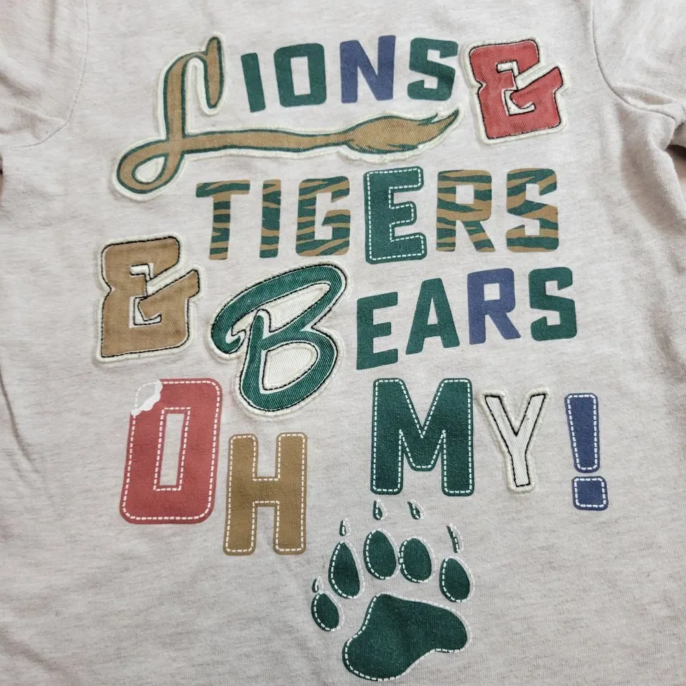 Oshkosh Lion Tiger beae shirt 5T